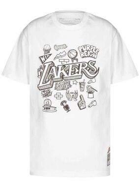 Mitchell & Ness Men's Los Angeles Lakers Doodle T-Shirt